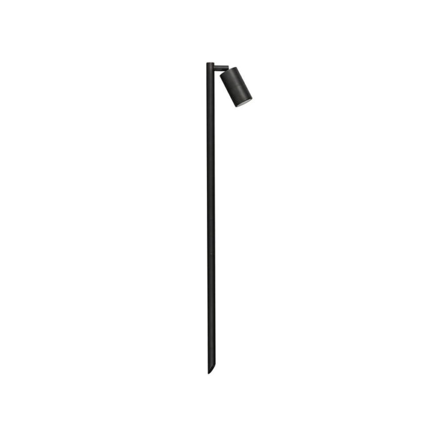 CROWN LIGHTING 1000mm Aluminum Single Adjustable Garden Spike Light - Black - 12v - IP65