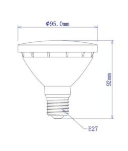 G.A.L 12W LED Globe PAR30 (50x) - Image 2