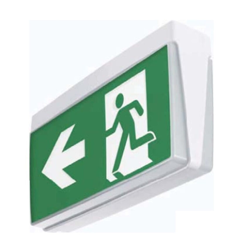 CROWN LIGHTING 3W LED Surface Mount Emergency Exit Sign