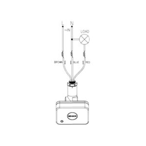 CROWN LIGHTING 180° Degrees Microwave Motion Sensor - White - Image 3